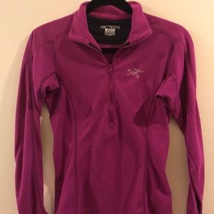 ARC’TERYX Fuchsia Polartec Half-zip Pullover